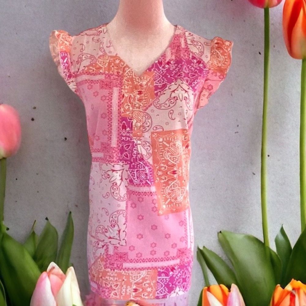 HESTER & ORCHARD LINEN BLEND SMALL TOP BLOUSE